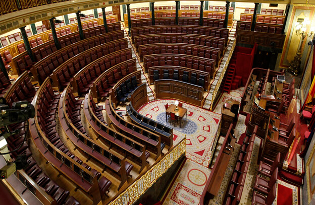 hemiciclo congreso de los diputados vista general y panoramica