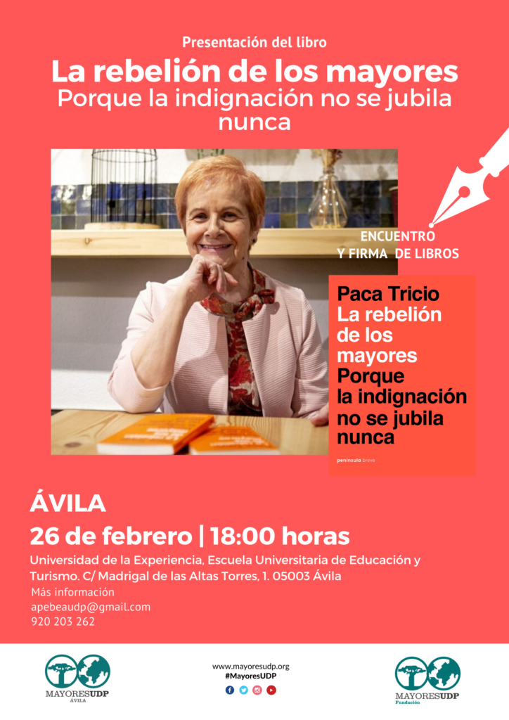 Paca tricio presenta su libro en Ávila