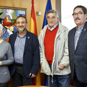 Paca Tricio, Presidenta de UDP se reúne en marzo de 2020 con Luis Alberto Barriga Martín, Director del IMSERSO y CEOMA.