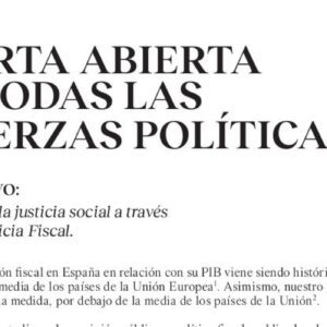 Centenares de organizaciones sociales exigen a los partidos políticos un acuerdo para lograr una reforma fiscal progresiva, en el marco de la pandemia de la COVID-19