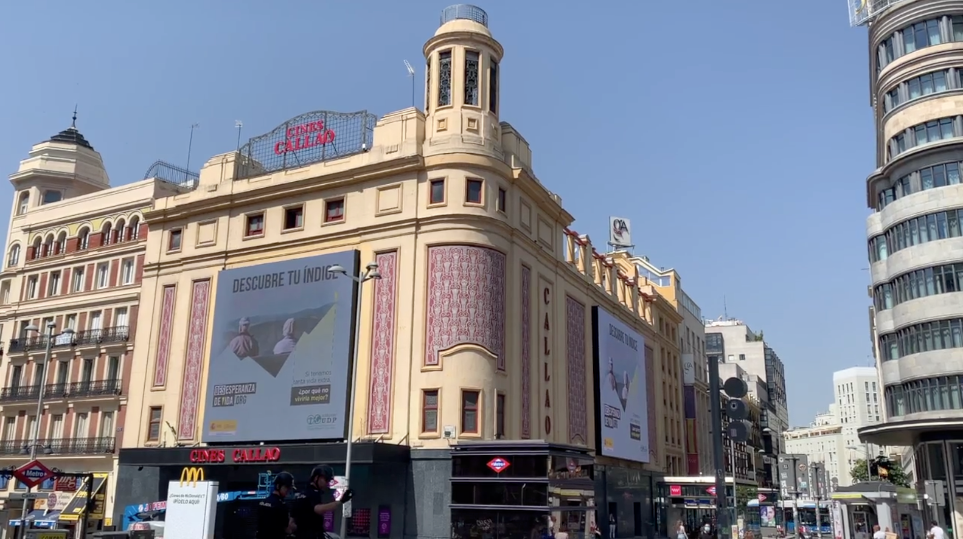 UDP proyecta su campaña de "desesperanza de vida" en Callao City Lights