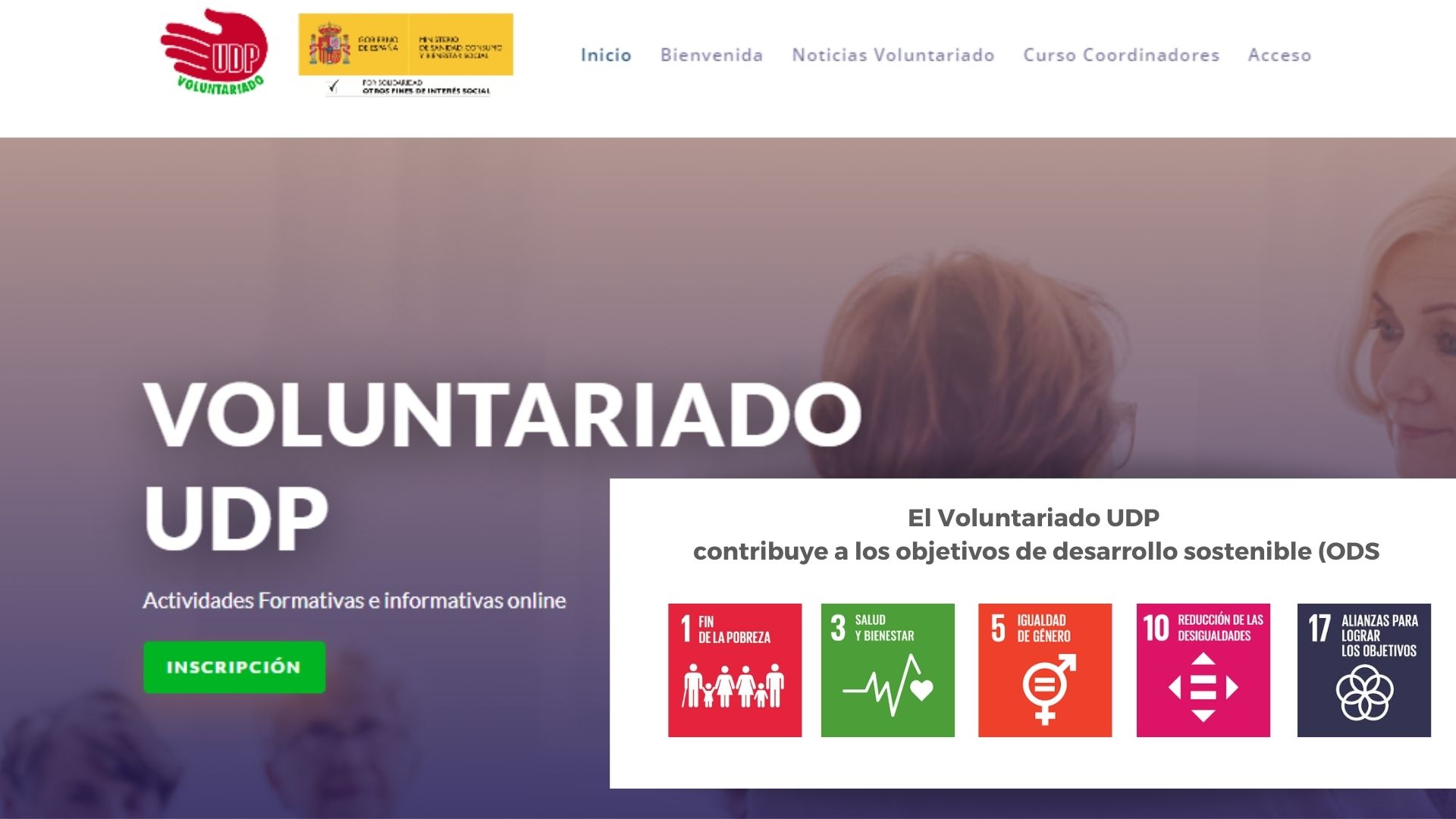 Portal del voluntariado UDP