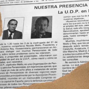 Imagen boletín udp 1985