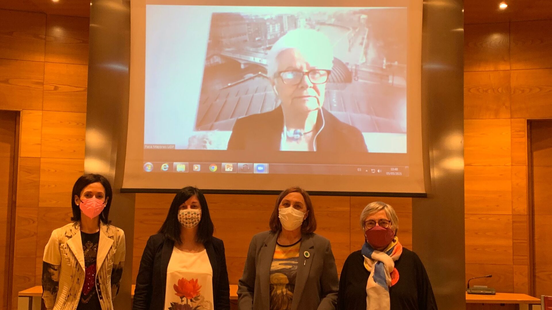 Paca Tricio, presidenta de UDP, comparece en el Senado, en la ponencia sobre el proceso de envejecimiento en España.