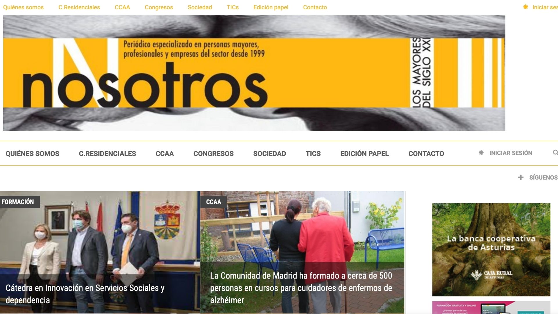 prensa especializada en personas mayores portal digital nosotroslosmayores