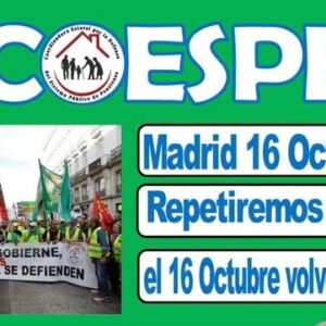 coespe manifestacion 16 octubre pensiones