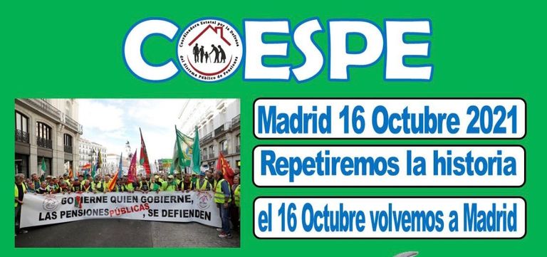 coespe manifestacion 16 octubre pensiones