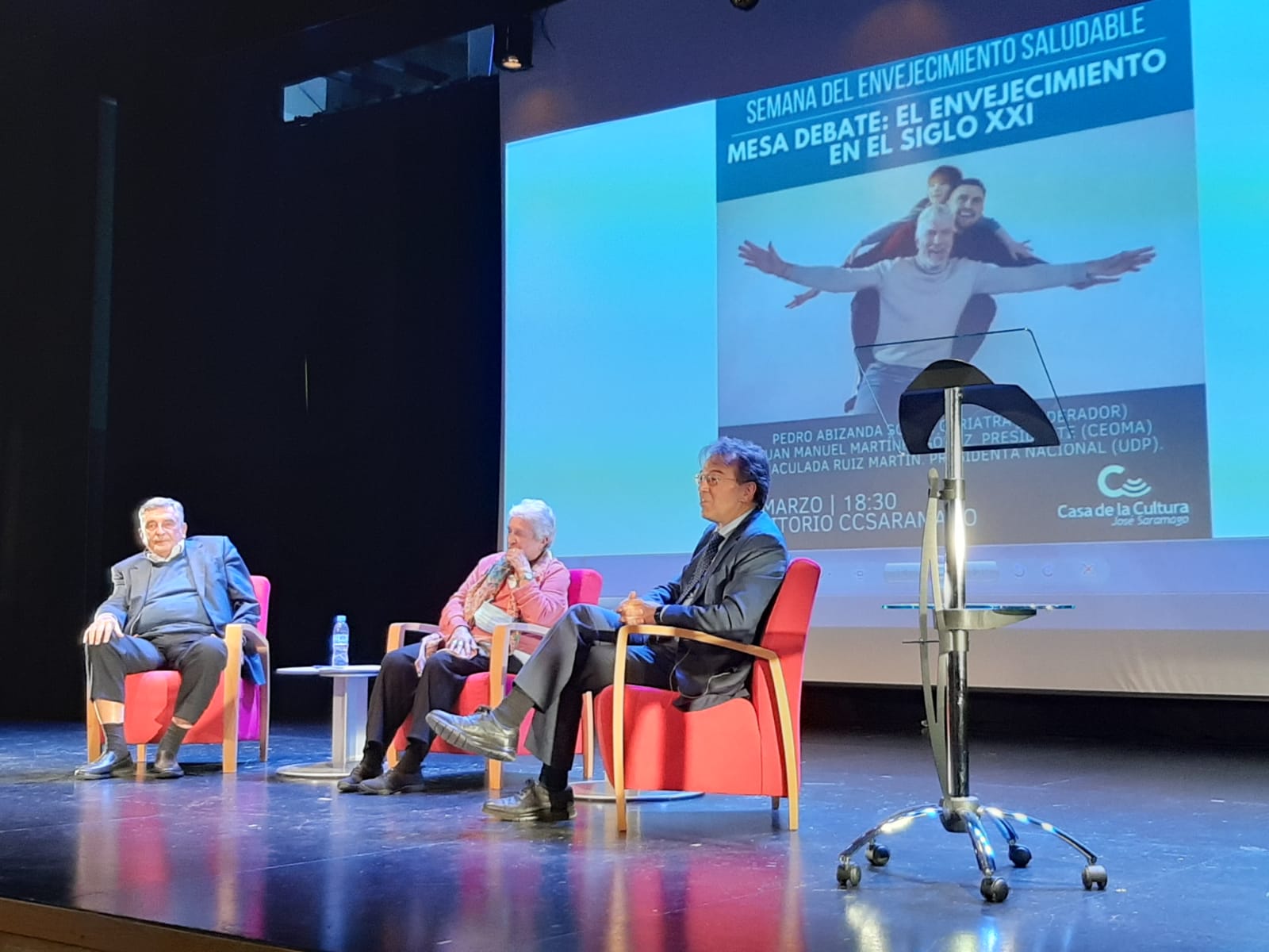 Inmaculada ruiz martín durante la mesa redonda