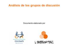 imagen de portada del informe. Aparece el texto: Participación de las personas mayores a través de las organizaciones sin ánimo de lucro. Análisis de los grupos de discursión"